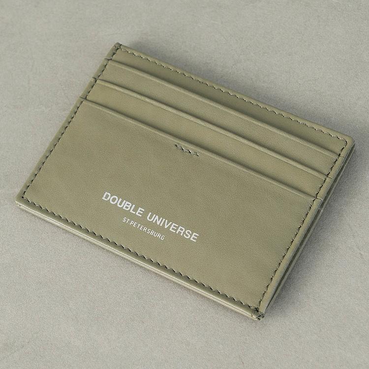Кожаный картхолдер Двойная Вселенная Double Universe Cardholder