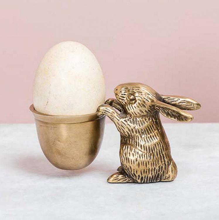 Латунная подставка для яйца Кролик Brass Rabbit With Eggcup