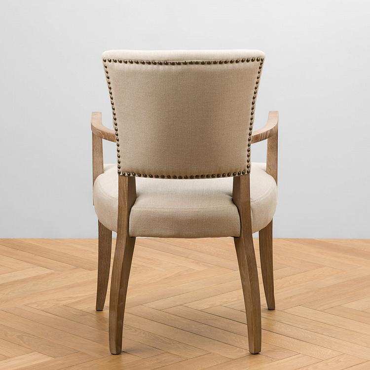 Стул Мами с подлокотниками, песочные ножки Mami Dining Chair With Arms, Oak Sandwashed