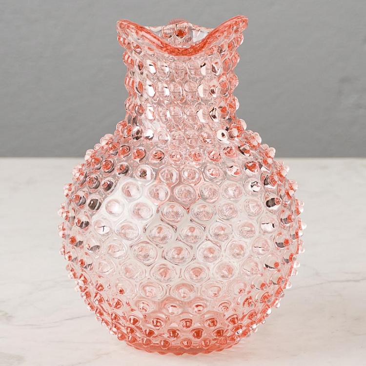 Дымчато-розовый кувшин Диамант Pitcher Hobnail Sweet Pink Large