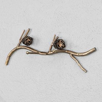 Hedonistic Wall Coat Rack 2 Hooks
