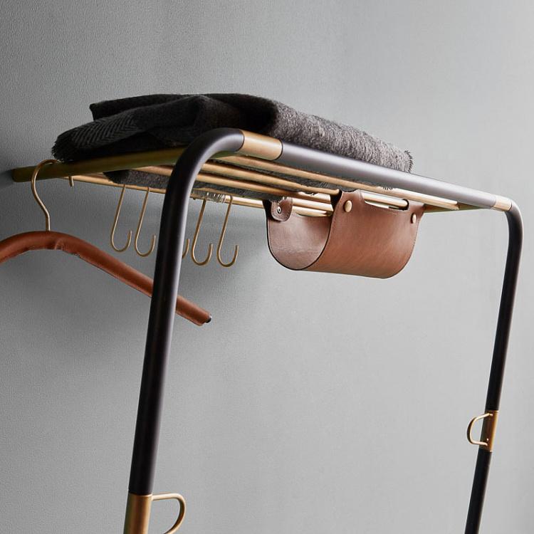 Чёрная напольная вешалка для одежды Лин Он Ми Lean On Me Clothes Rack Black