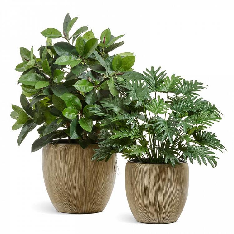 Кашпо-чаша Эффектори Вау песочное, L Effectory Wow Bowl Pot Sand Dune Large