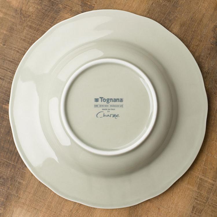 Серо-зелёная суповая тарелка Старая Вена Vecchio Vienna Soup Plate Sage Green