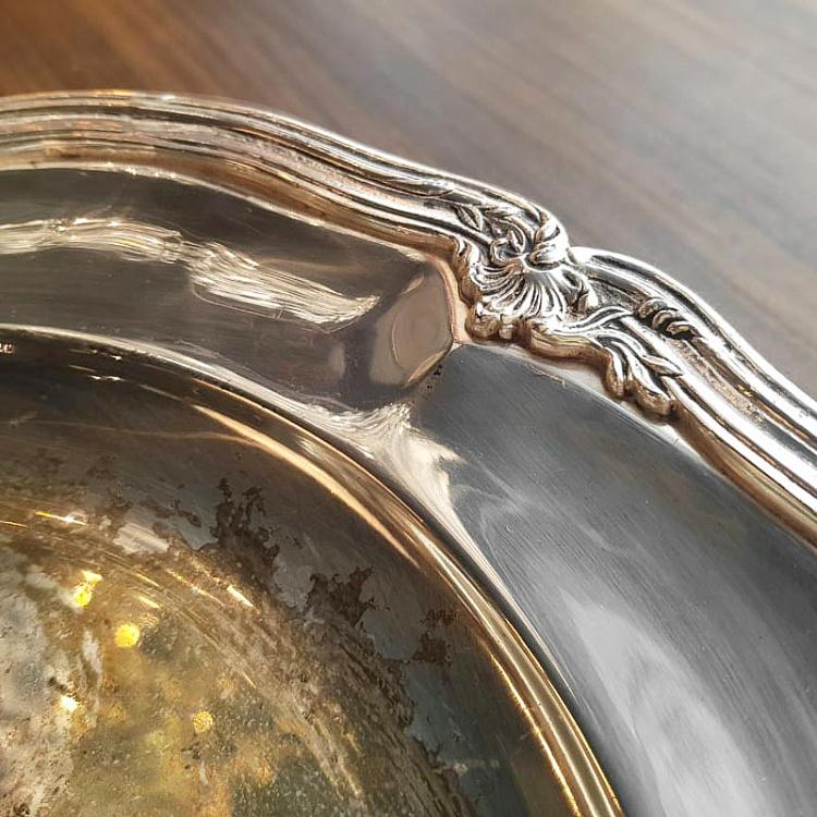 Винтажный серебряный поднос 16 Vintage Old Silver Plate 16