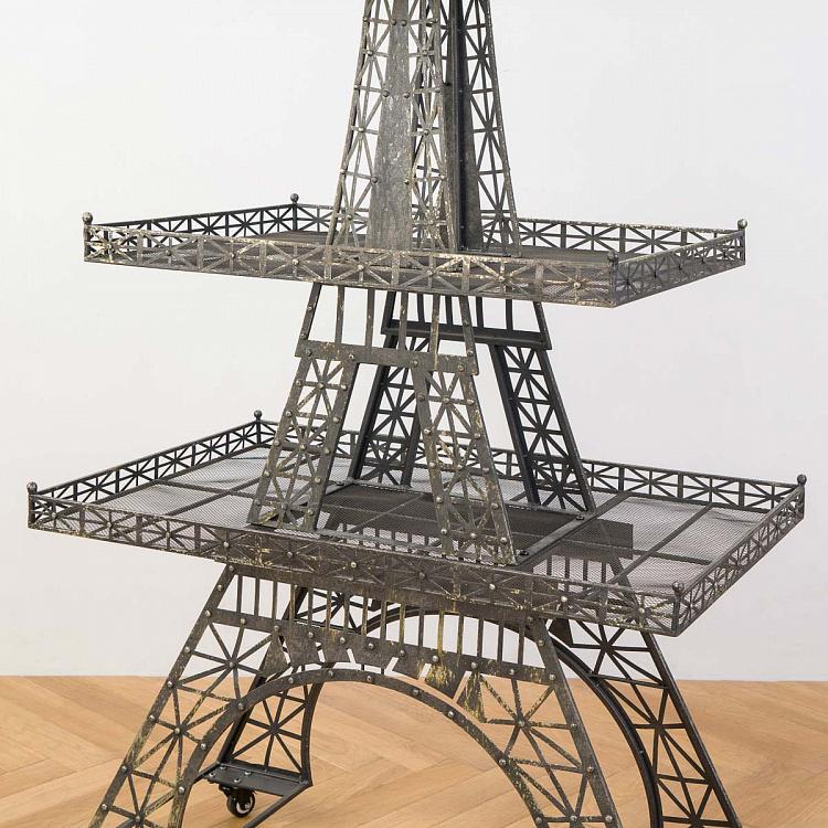 Металлический стеллаж Эйфелева башня с 4-мя полками Metal Shelf Eiffel 4 Levels