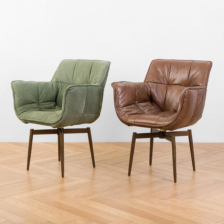 Кресло Центр, латунные ножки Center Armchair, Hammer Brass RM