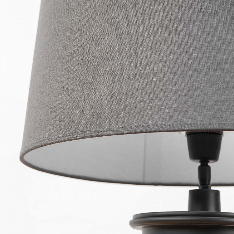 Чёрная напольная лампа с абажуром Цилиндр Cylinder Black Floor Lamp With Shade