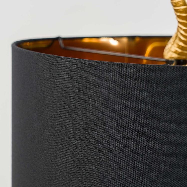 Торшер Каара с чёрным абажуром Floor Lamp Kaara With Black Shade