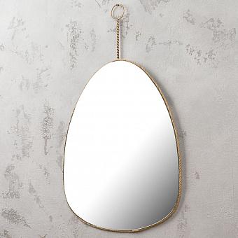 Hanging Mirror Figure With Jute Edge