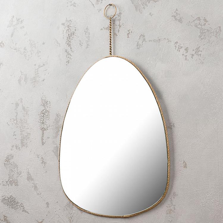 Зеркало с джутовой кромкой Фигура Hanging Mirror Figure With Jute Edge