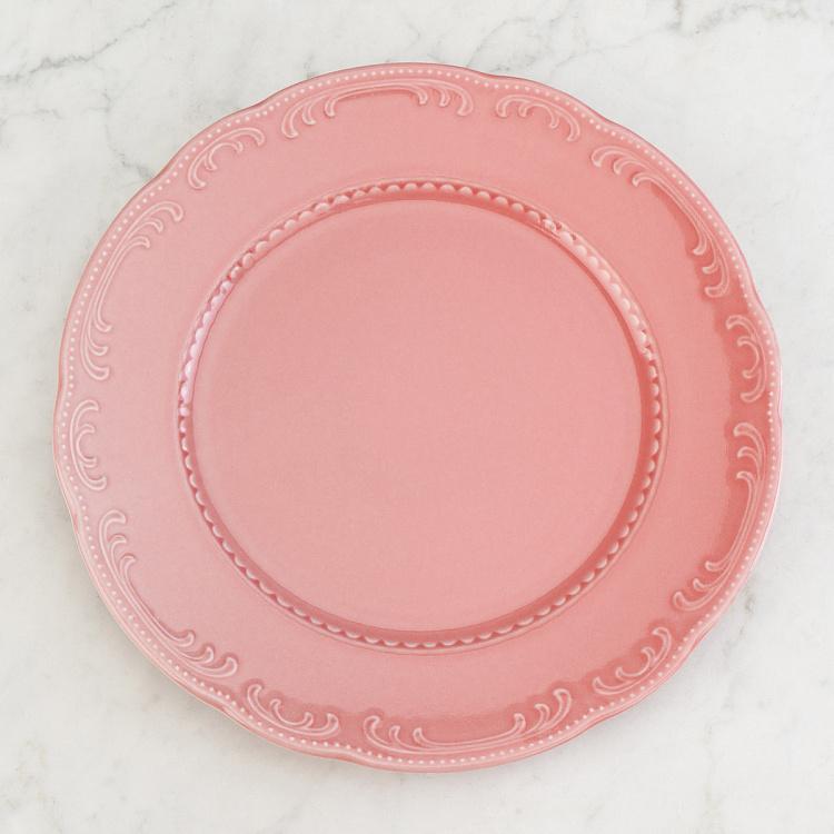 Пудрово-розовая обеденная тарелка Старая Вена, L Vecchio Vienna Dinner Plate Large Powder Pink