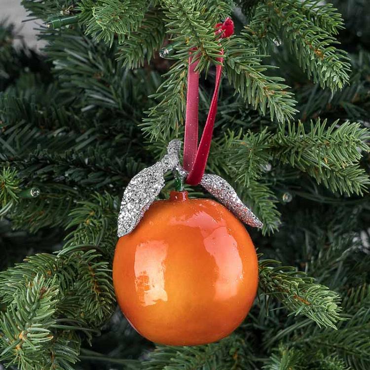 Ёлочная игрушка Мандарин Mandarin 10,5 cm