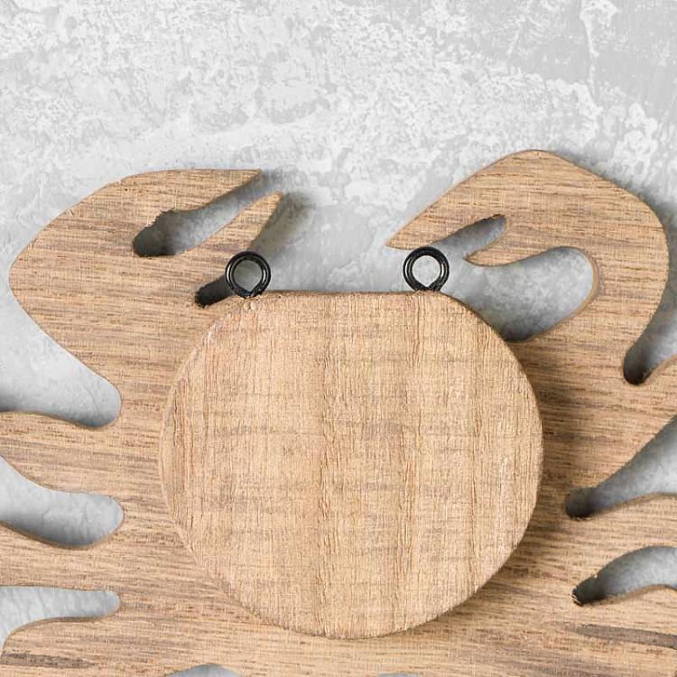 Крючок Деревянный краб Natural Wooden Crab Hook