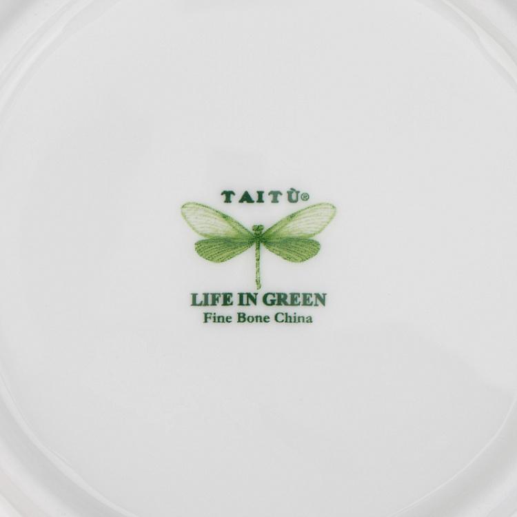 Десертная тарелка Зелёная жизнь, S Life In Green Dessert Plate Small