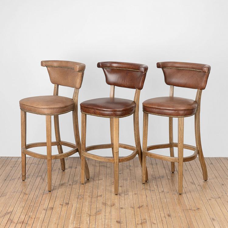 Высокий барный стул Анджелес Angeles Barstool High, Weathered Oak