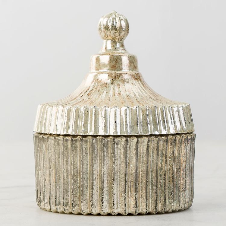 Соевая аромасвеча в стакане из ртутного стекла Эрл Грей Mercury Finish Soy Wax Candle Earl Grey