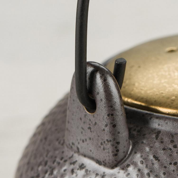 Чёрно-золотой чайник Цейлон Ceylon Teapot Black And Gold