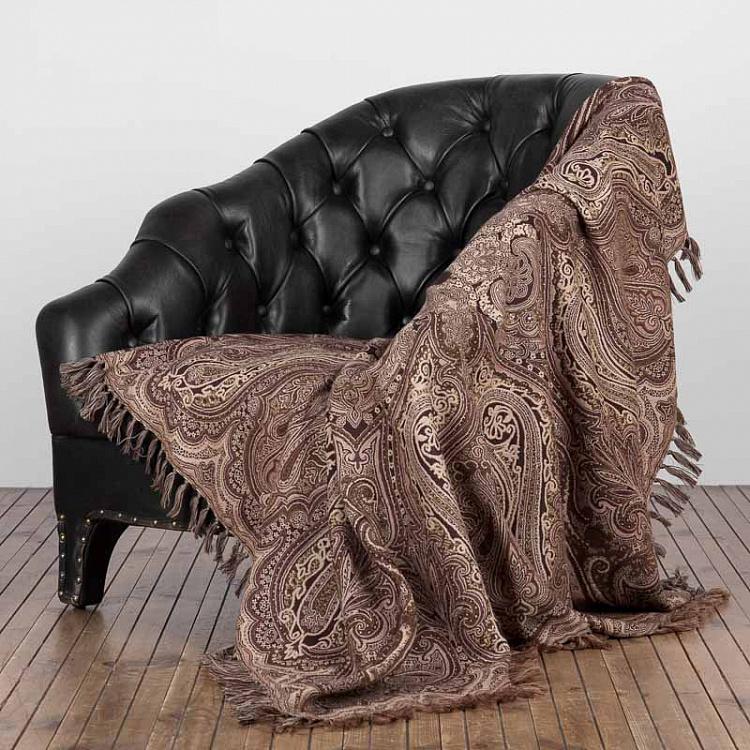 Двустороннее покрывало Агонда, жаккард и варёная шерсть, 150x150 см  Pure Wool Jacquard Throw Agonda 150x150 cm