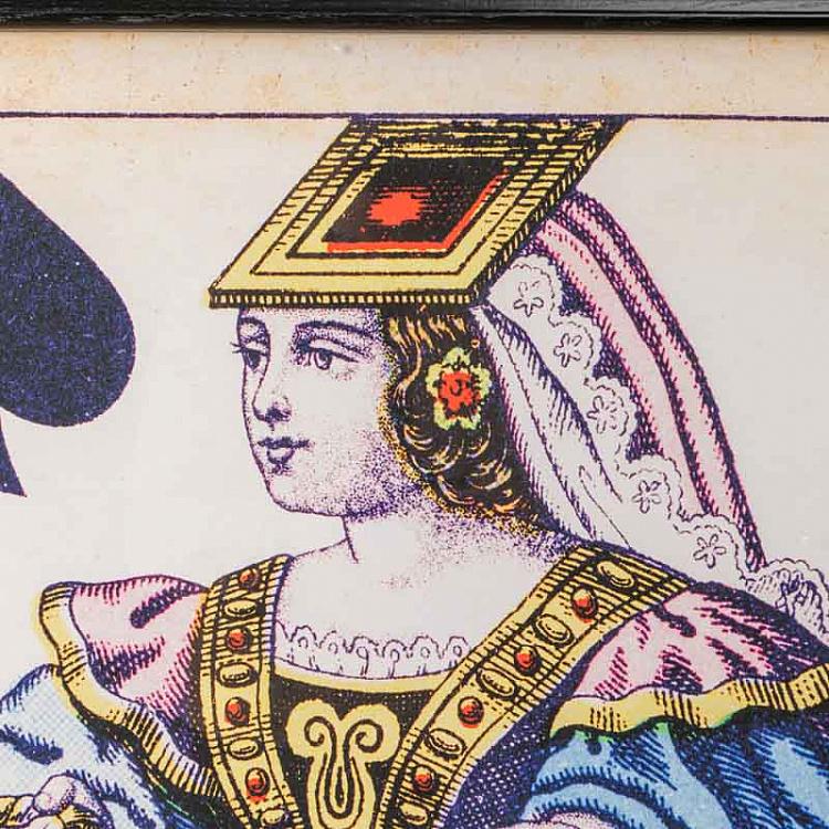 Картина-принт Пиковая Дама Cards Dame Spades