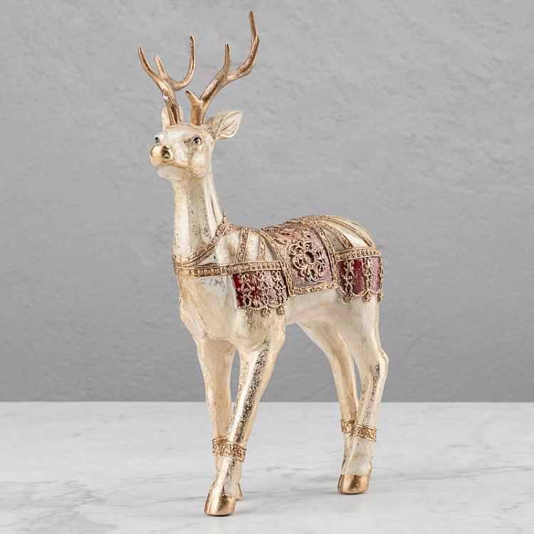 Новогодняя фигурка Золотистый олень 2 Deer Silver/Gold 2 36 cm