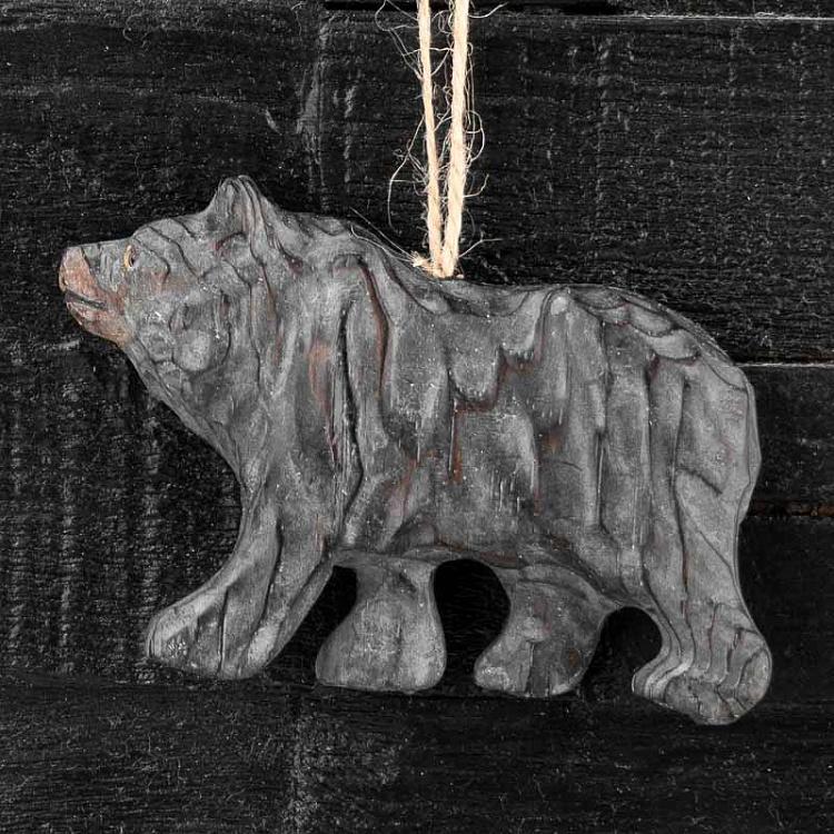 Подвесное украшение Медведь Hanging Wooden Bear 11,5 cm