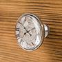 Мебельная ручка Vintage Clock Metal Glass Knob