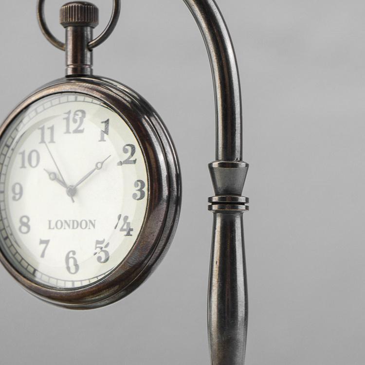 Настольные часы с компасом в основании Compass Base Clock Small