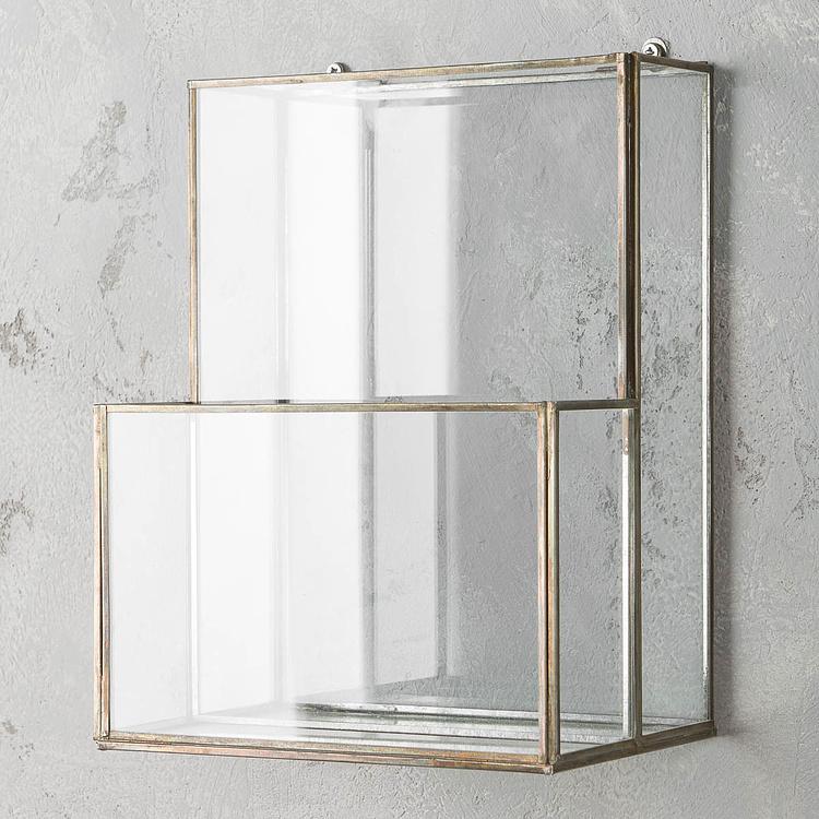 Двойная стеклянная полка Magazine Holder With 2 Glass Boxes