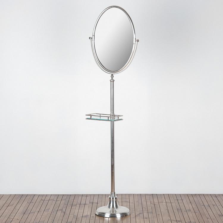Овальное напольное вращающееся зеркало на основании Pedestal Oval Mirror