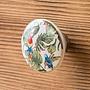 Мебельная ручка Birds Of Paradise Ceramic Gold Knob