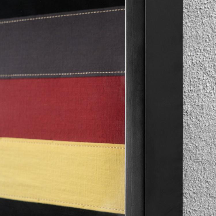 Флаг Германии за стеклом в раме, мини Shadow Box Flag Germany Mini