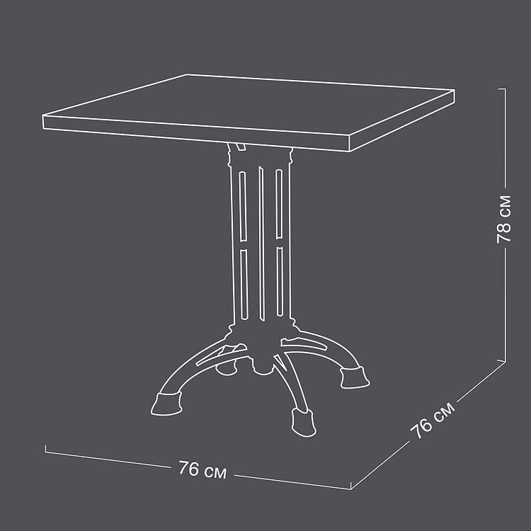Квадратный обеденный стол Капучино Cappuccino Square Table PF