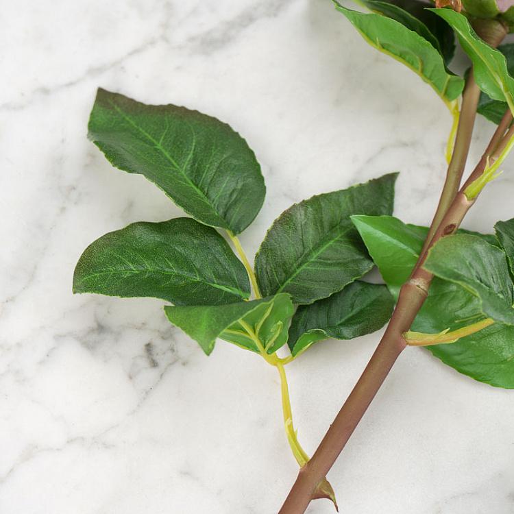 Искусственная роза Дэвид Остин пудрово-розовая David Austin Rose Branch Powder Pink 50 cm