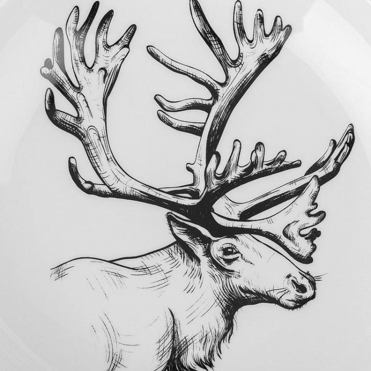 Глубокая тарелка Олень Deer Deep Plate