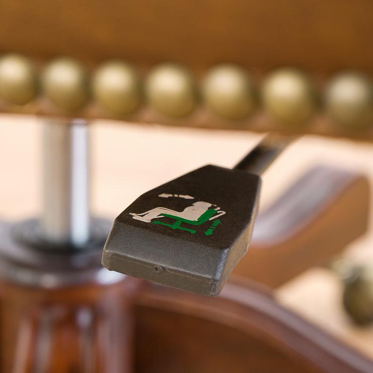 Рабочее кресло Канцлер, красно-коричневое дерево Chancellor Armchair, Red Brown Wood D