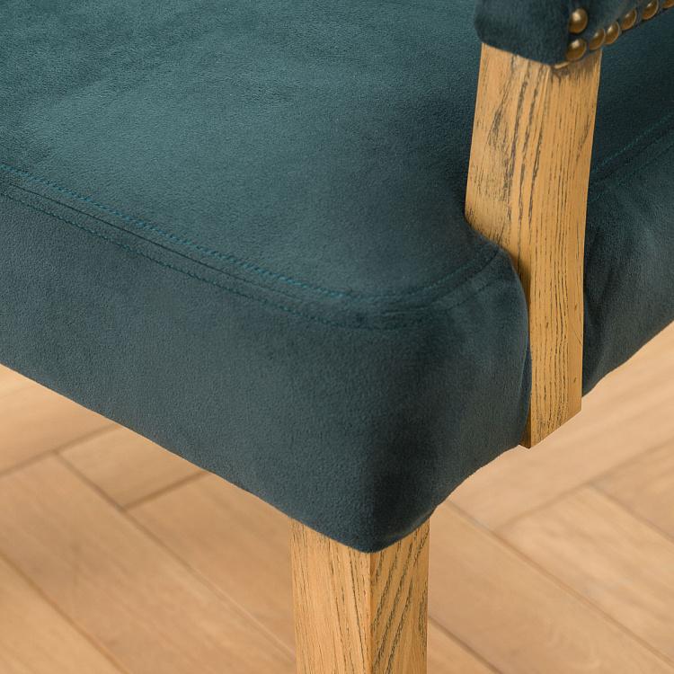 Стул Ньюпорт с подлокотниками, светлые ножки Newport Dining Chair, Oak Brown