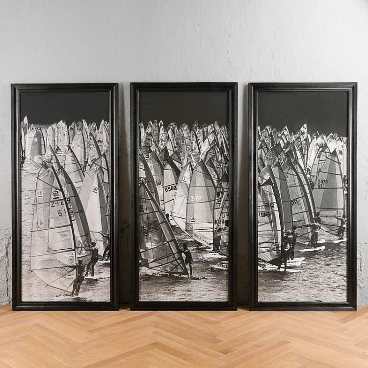 Фото-принт триптих Парусники Set Of 3 Windsails