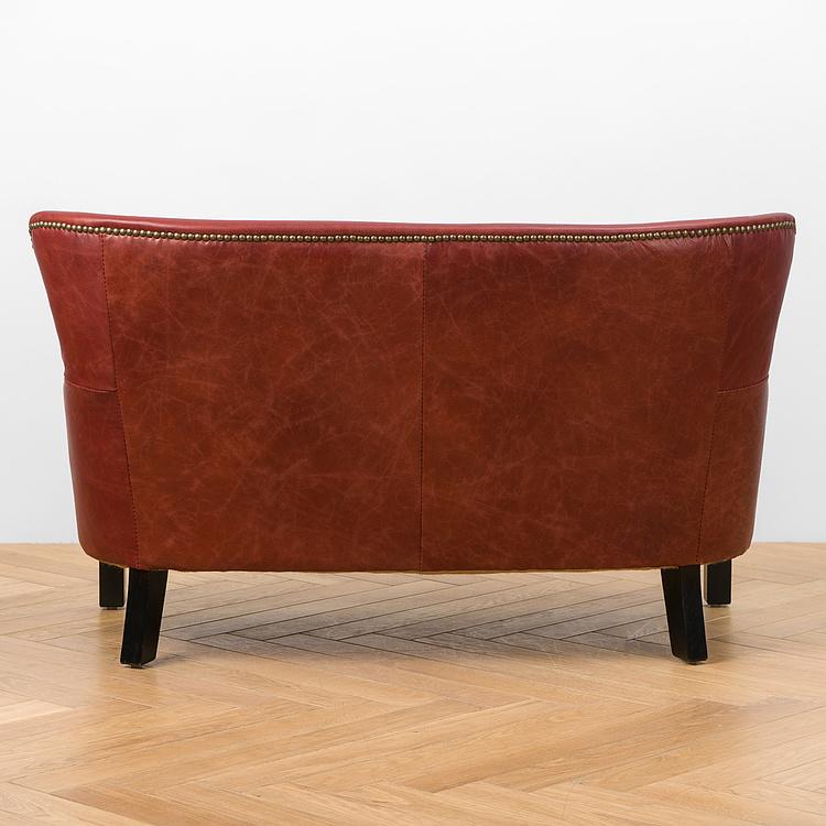 Двухместный диван Поль, чёрные ножки Paul 2 Seater, Black Wood D