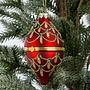 Ёлочная игрушка Xmas Egg Box Jewel Red 11 cm