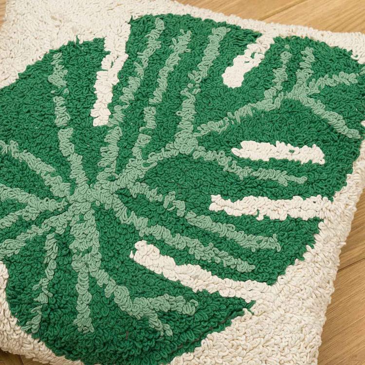 Декоративная подушка Лист Монстеры Monstera Cushion