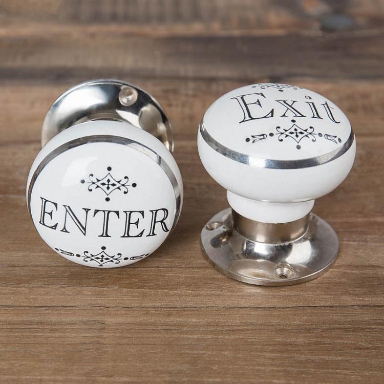 Двусторонняя дверная поворотная ручка Вход-выход Enter-Exit Swivel Door Knob