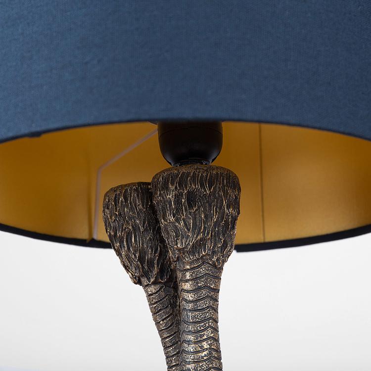 Настольная лампа с синим абажуром Кондор Lamp Anda With Shade