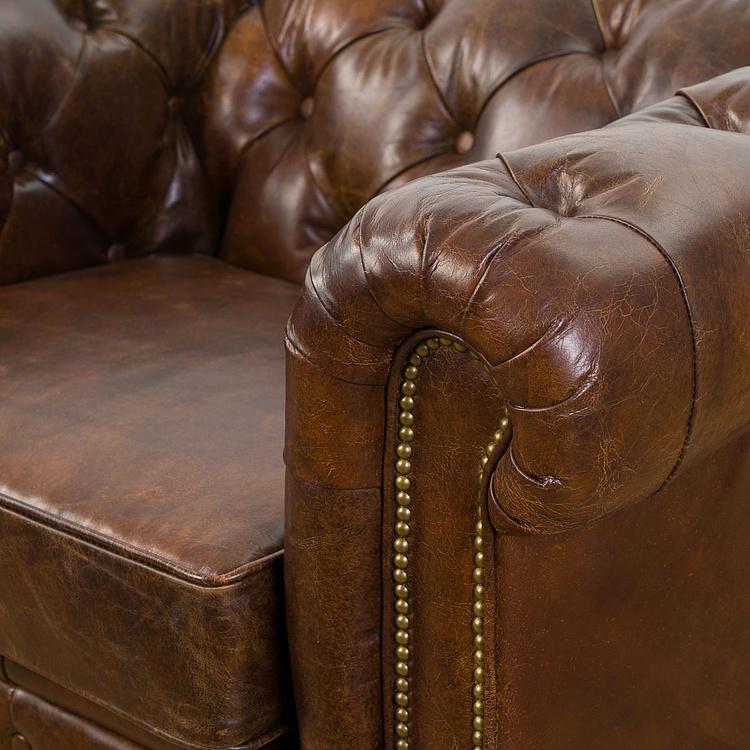 Кресло Сенат, коричневые дубовые ножки Senate 1 Seater, Maroon Brown Oak PF