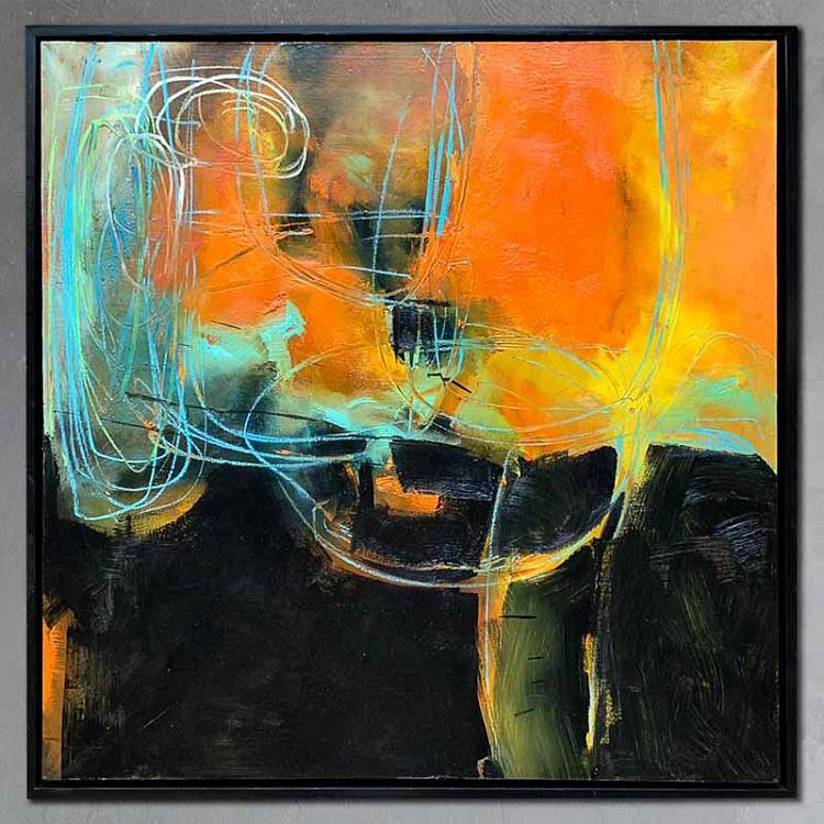 Абстрактная картина маслом Наслаждение одиночеством Enjoying Solitude Painting