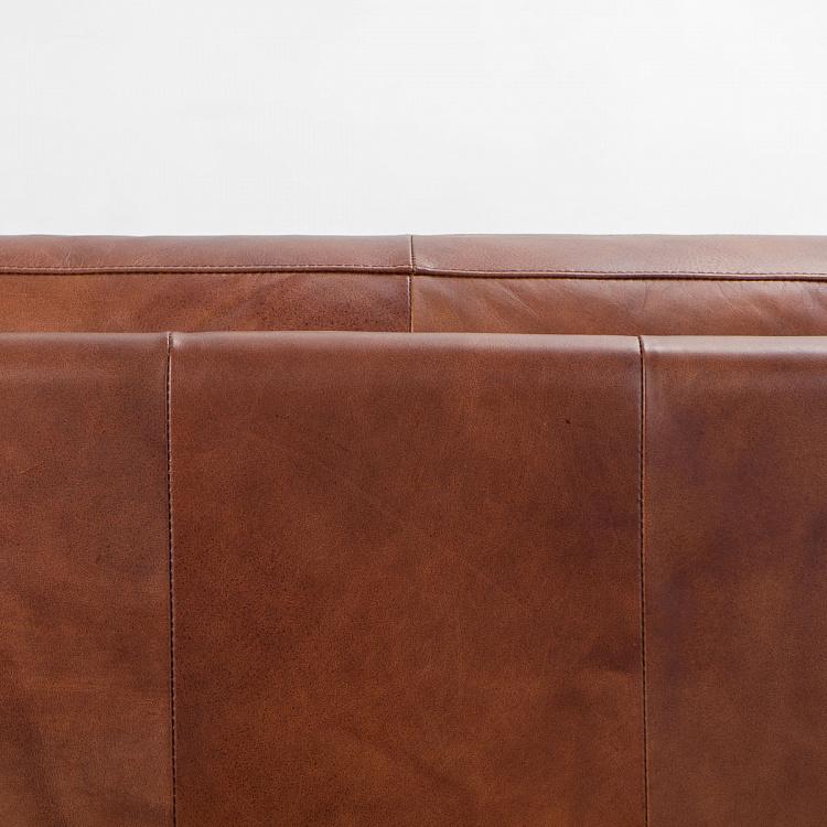 Трёхместный диван Линкольн, коричневые ножки Lincoln 3 Seater, Rustic Brown Ash PF