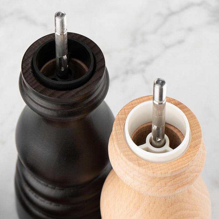 Набор из мельниц для соли и перца Париж, шоколад и светлое дерево Set Of 2 Paris Pepper Salt Mills Chocolate/Natural Wood