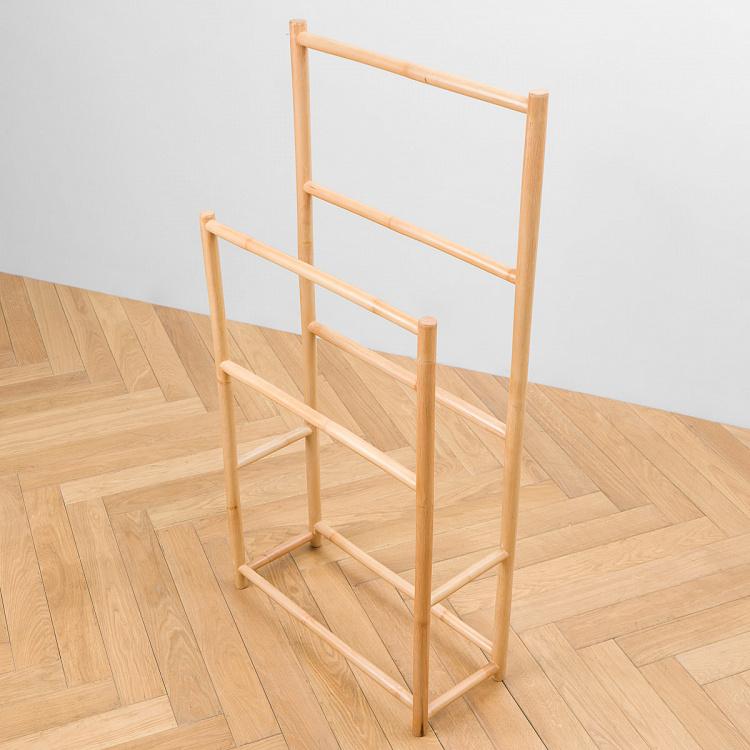Бамбуковый держатель для полотенец Bamboo Towel Stand