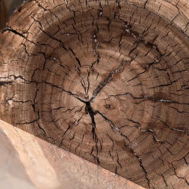 Прикроватный столик Ниллек со стволом дерева в акриле F162 Nilleq Occasional Table, Drift Wood