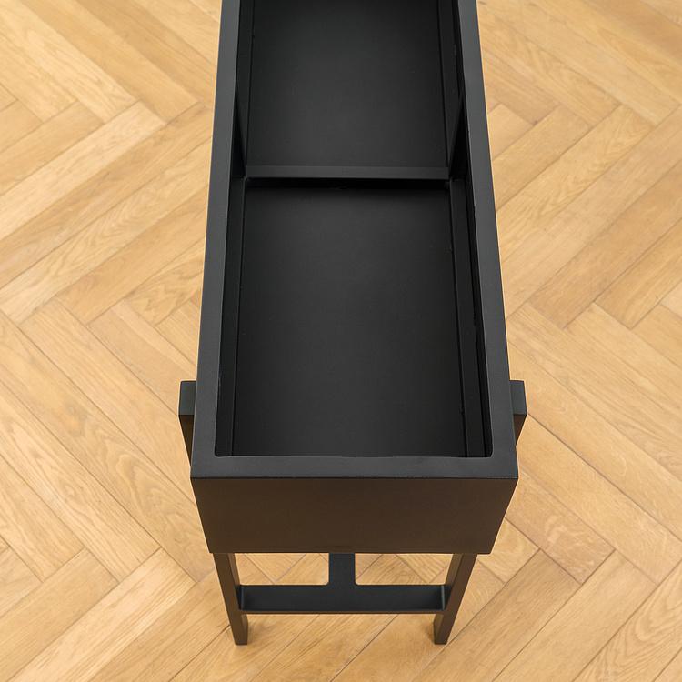 Длинное алюминиевое кашпо на подставке Aluminium Long Flowerpot On Stand